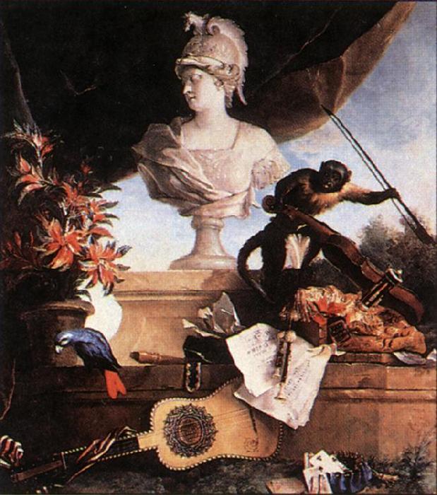 OUDRY, Jean-Baptiste Allegory of Europe sg Sweden oil painting art